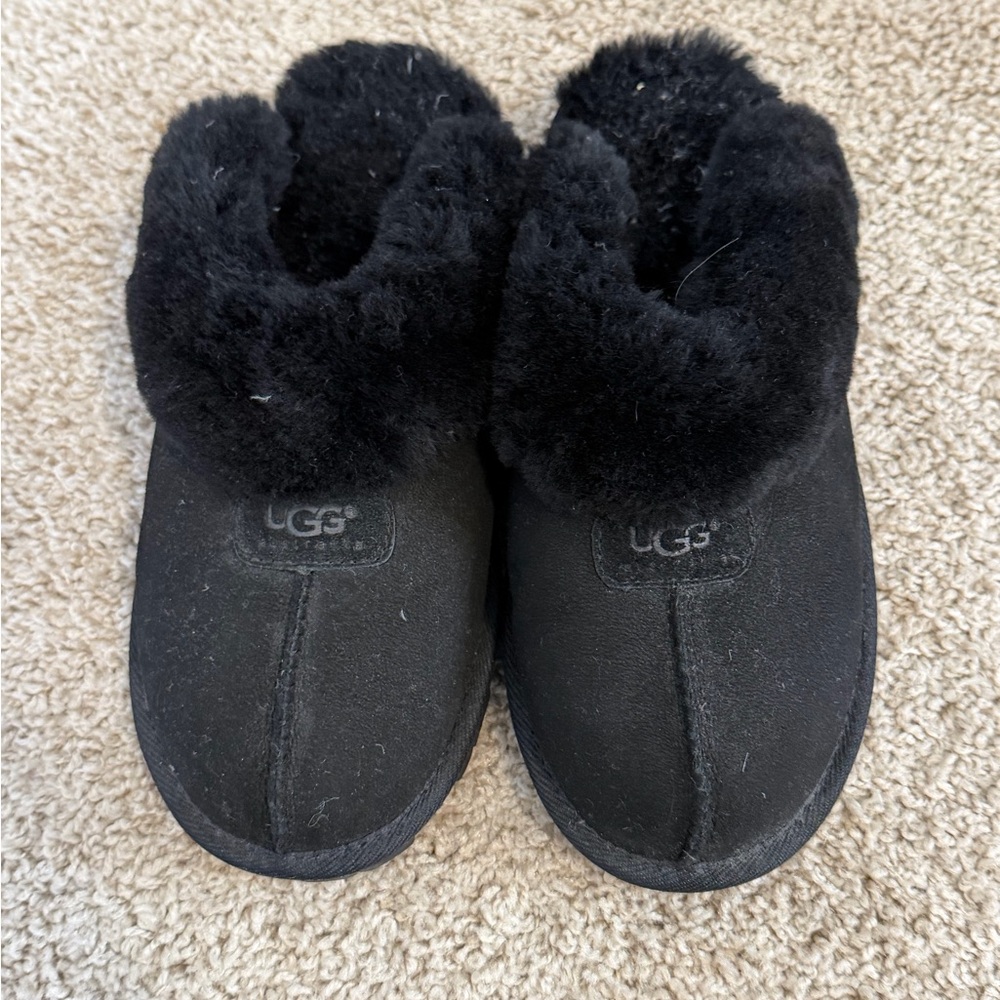 UGG Cozy Black Slippers